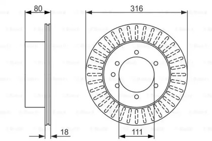 Тормозной диск BOSCH 0 986 479 385