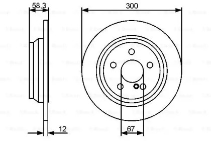 Тормозной диск BOSCH 0 986 479 414