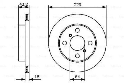 Тормозной диск BOSCH 0 986 479 417