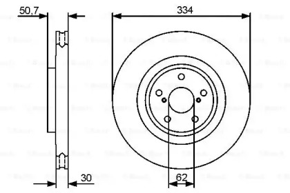 Тормозной диск BOSCH 0 986 479 433