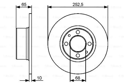 Тормозной диск BOSCH 0 986 479 435