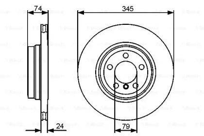 Тормозной диск BOSCH 0 986 479 440