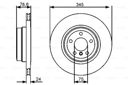 Тормозной диск BOSCH 0 986 479 443