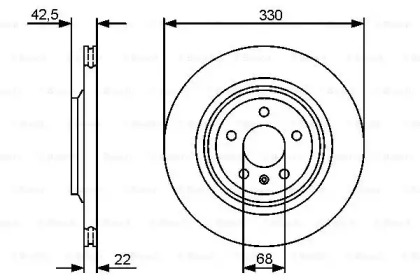 Тормозной диск BOSCH 0 986 479 457