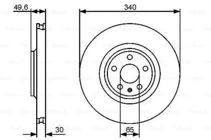 Тормозной диск BOSCH 0 986 479 464