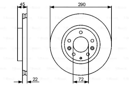 Тормозной диск BOSCH 0 986 479 474