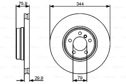 Тормозной диск BOSCH 0 986 479 475