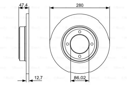 Тормозной диск BOSCH 0 986 479 493