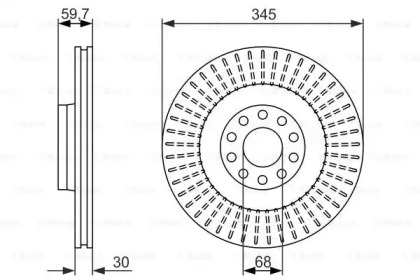 Тормозной диск BOSCH 0 986 479 589