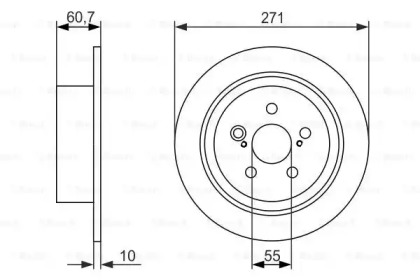 Тормозной диск BOSCH 0 986 479 613