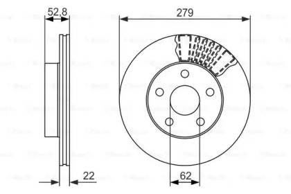 Тормозной диск BOSCH 0 986 479 618