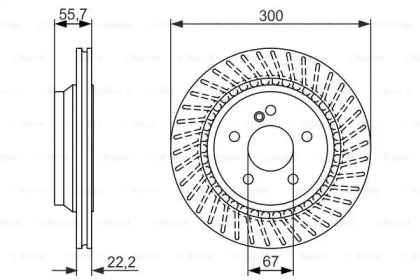 Тормозной диск BOSCH 0 986 479 655