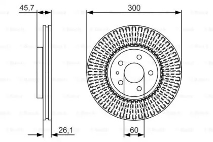 Тормозной диск BOSCH 0 986 479 666