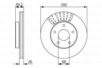 Тормозной диск BOSCH 0 986 479 678