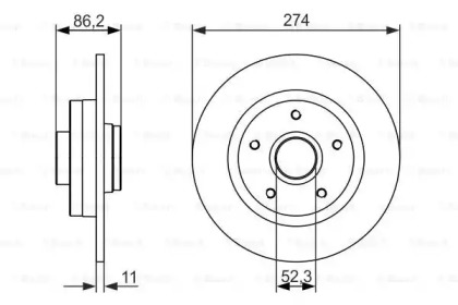 Тормозной диск BOSCH 0 986 479 682