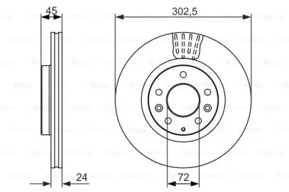 Тормозной диск BOSCH 0 986 479 700