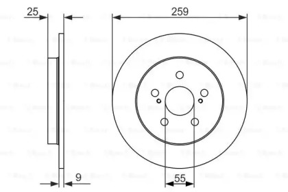 Тормозной диск BOSCH 0 986 479 721