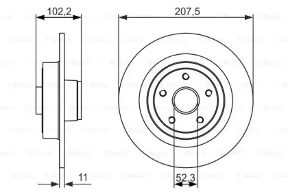 Тормозной диск BOSCH 0 986 479 724