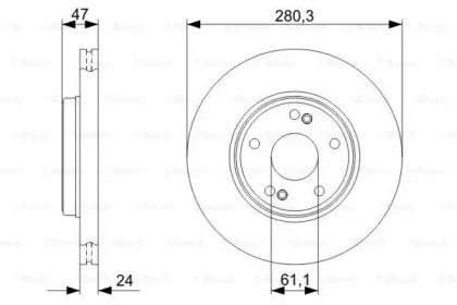 Тормозной диск BOSCH 0 986 479 743