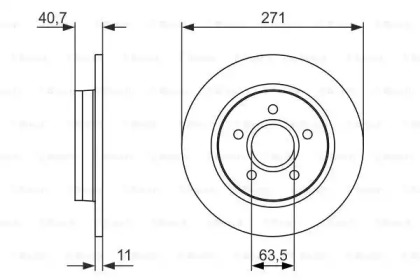 Тормозной диск BOSCH 0 986 479 763