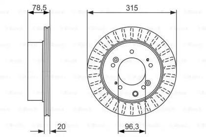 Тормозной диск BOSCH 0 986 479 793