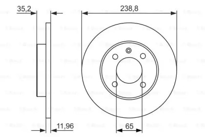 Тормозной диск BOSCH 0 986 479 825