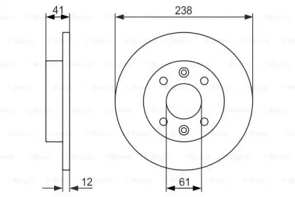 Тормозной диск BOSCH 0 986 479 831