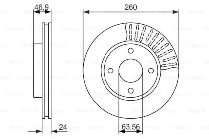 Тормозной диск BOSCH 0 986 479 837