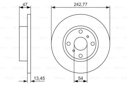 Тормозной диск BOSCH 0 986 479 843