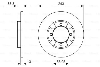 Тормозной диск BOSCH 0 986 479 846