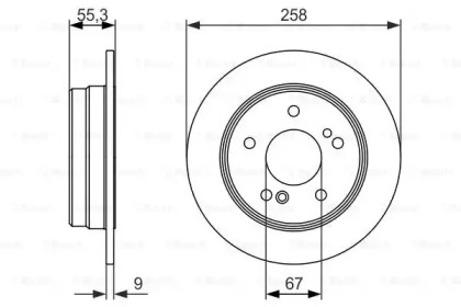 Тормозной диск BOSCH 0 986 479 848