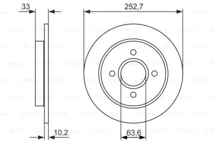 Тормозной диск BOSCH 0 986 479 859