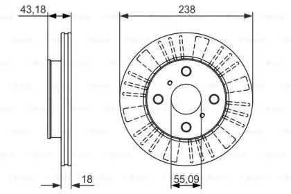 Тормозной диск BOSCH 0 986 479 867