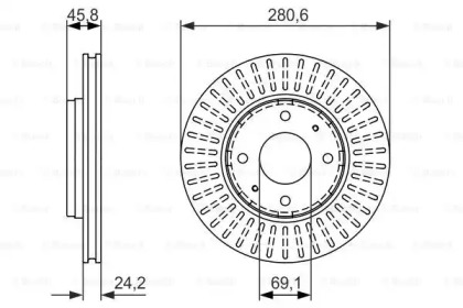 Тормозной диск BOSCH 0 986 479 872