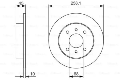 Тормозной диск BOSCH 0 986 479 880