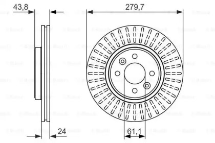 Тормозной диск BOSCH 0 986 479 885