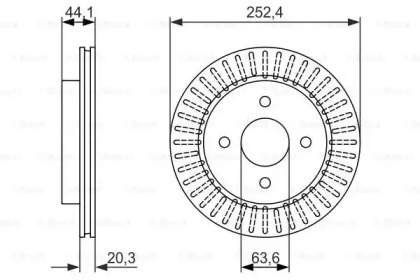 Тормозной диск BOSCH 0 986 479 887