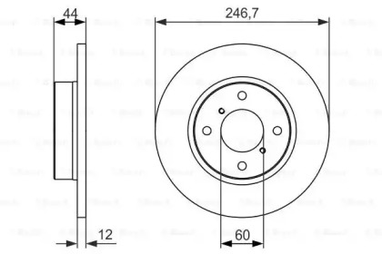 Тормозной диск BOSCH 0 986 479 901