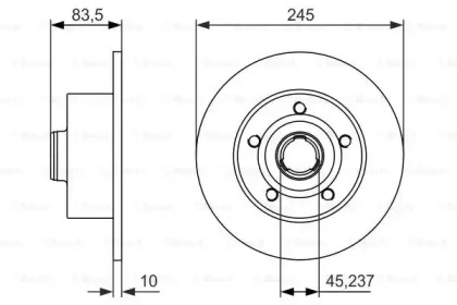 Тормозной диск BOSCH 0 986 479 906