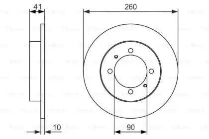 Тормозной диск BOSCH 0 986 479 923