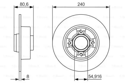 Тормозной диск BOSCH 0 986 479 926