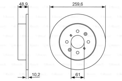 Тормозной диск BOSCH 0 986 479 928