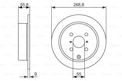 Тормозной диск BOSCH 0 986 479 938