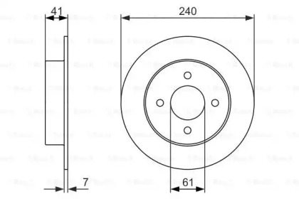 Тормозной диск BOSCH 0 986 479 944