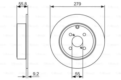 Тормозной диск BOSCH 0 986 479 951