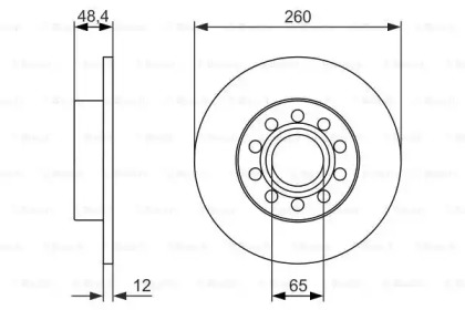 Тормозной диск BOSCH 0 986 479 952