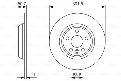 Тормозной диск BOSCH 0 986 479 973