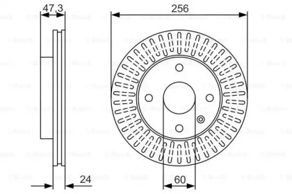 Тормозной диск BOSCH 0 986 479 976