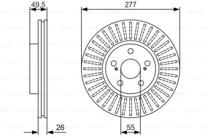 Тормозной диск BOSCH 0 986 479 979