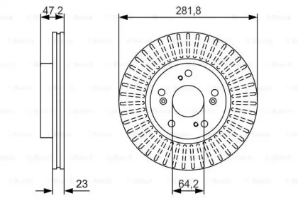 Тормозной диск BOSCH 0 986 479 981